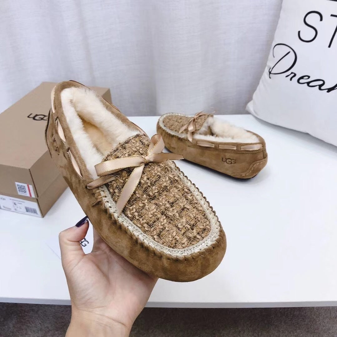 Chic Moccasin-Style Loafers - Chestnut, Model 5623