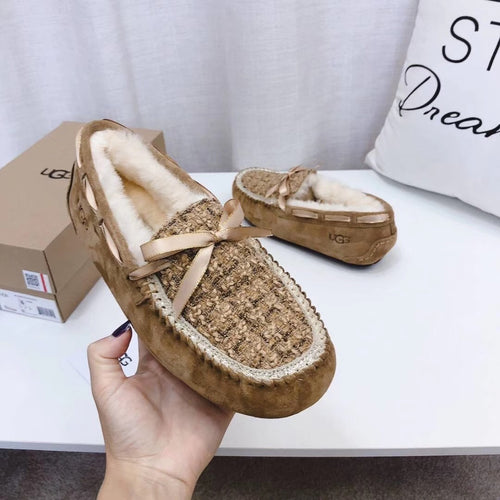 Chic Moccasin-Style Loafers - Chestnut, Model 5623