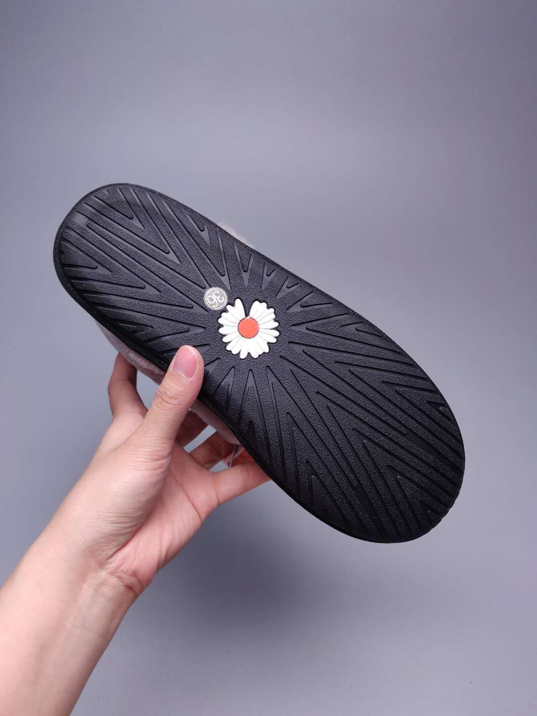 Daisy Chain and Ribbon Detail Shoes - Black, Model 7888