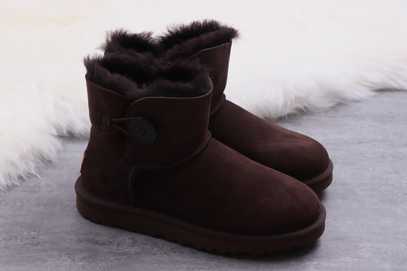 W Mini Bailey Button II Boots - Coffee Brown, Model 6422