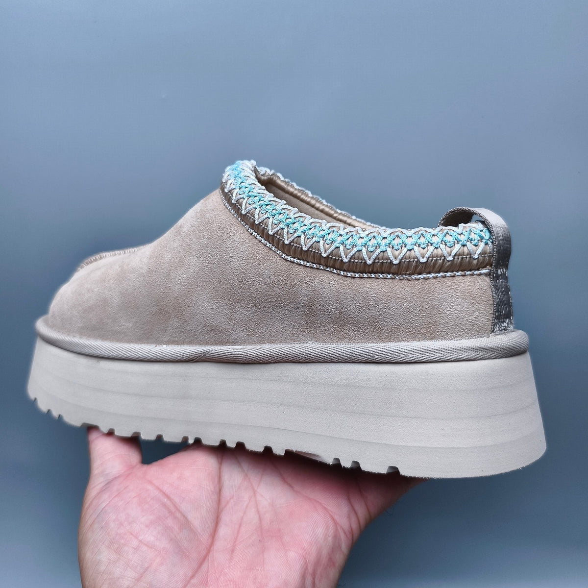 Folk-Inspired Platform Casual Shoes - Beige, Style 2553 / 2130