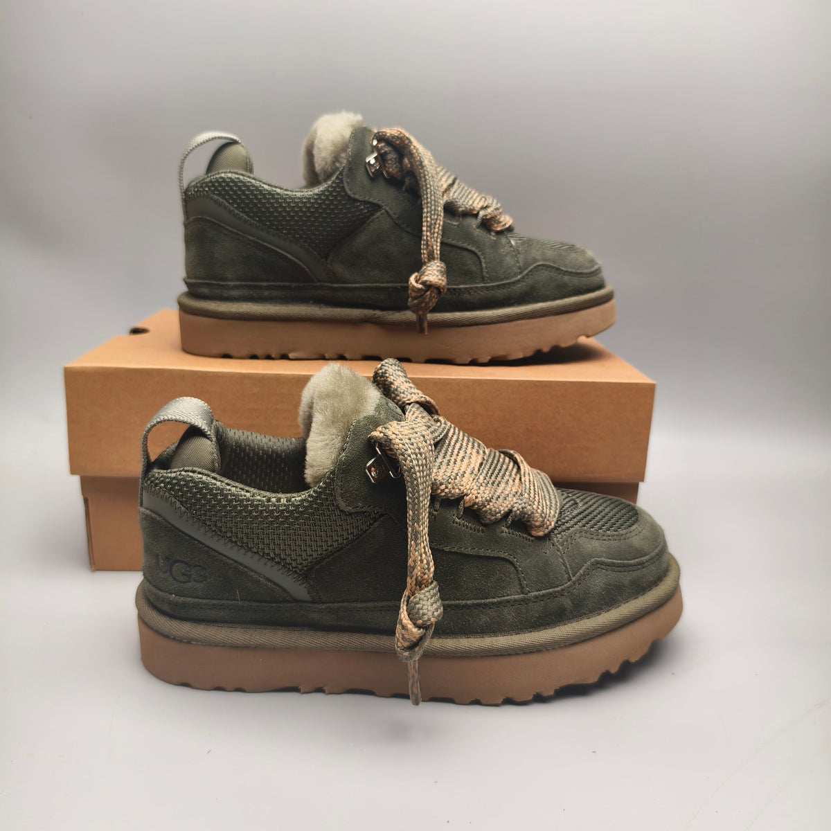 Unisex Mesh Casual Sneakers - Green, Model 4032