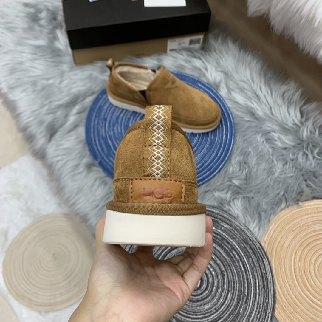 Men's Slip-On Low-Top Casual Shoes - Chestnut, Model 3455