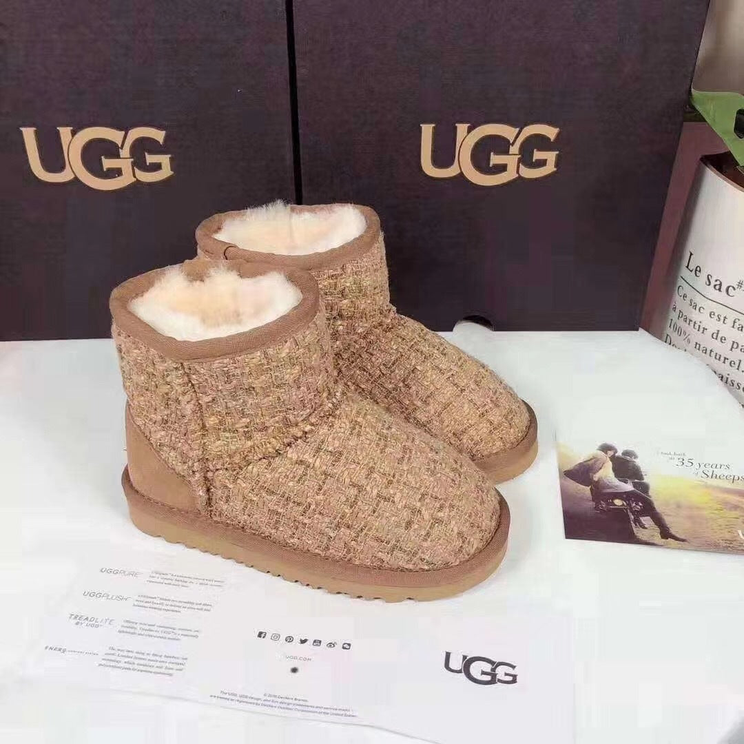 Kids' Chic Snow Boots - Chestnut, Model 5854