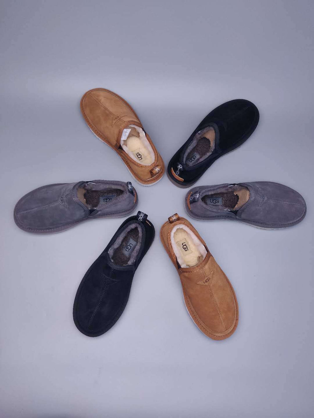 Men's Slip-On Low-Top Casual Shoes - Black, Model 3455