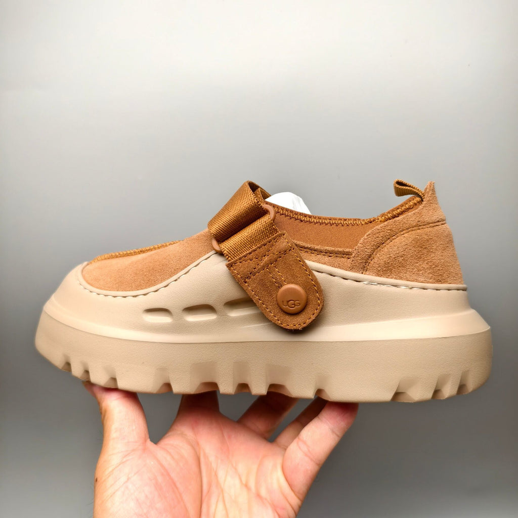 Unisex Slip-On Casual Shoes - Chestnut, Model 7550