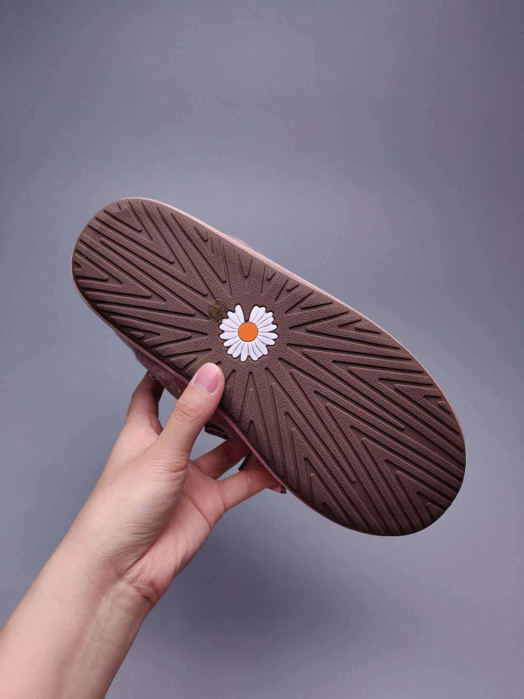 Daisy Chain and Ribbon Detail Shoes - Dusk Pink, Model 7888