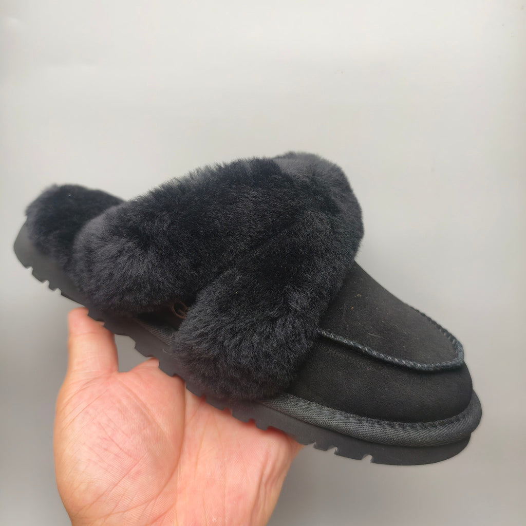 Casual House Slippers - Black, Model 4571