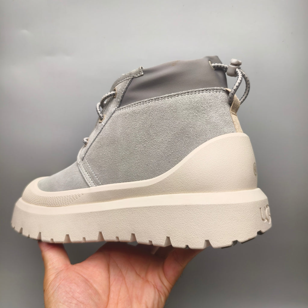 High-Top Casual Shoes - Light Gray, Model 3991