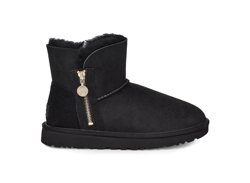 Side-Zip Ankle Boots - Black, Model 2481