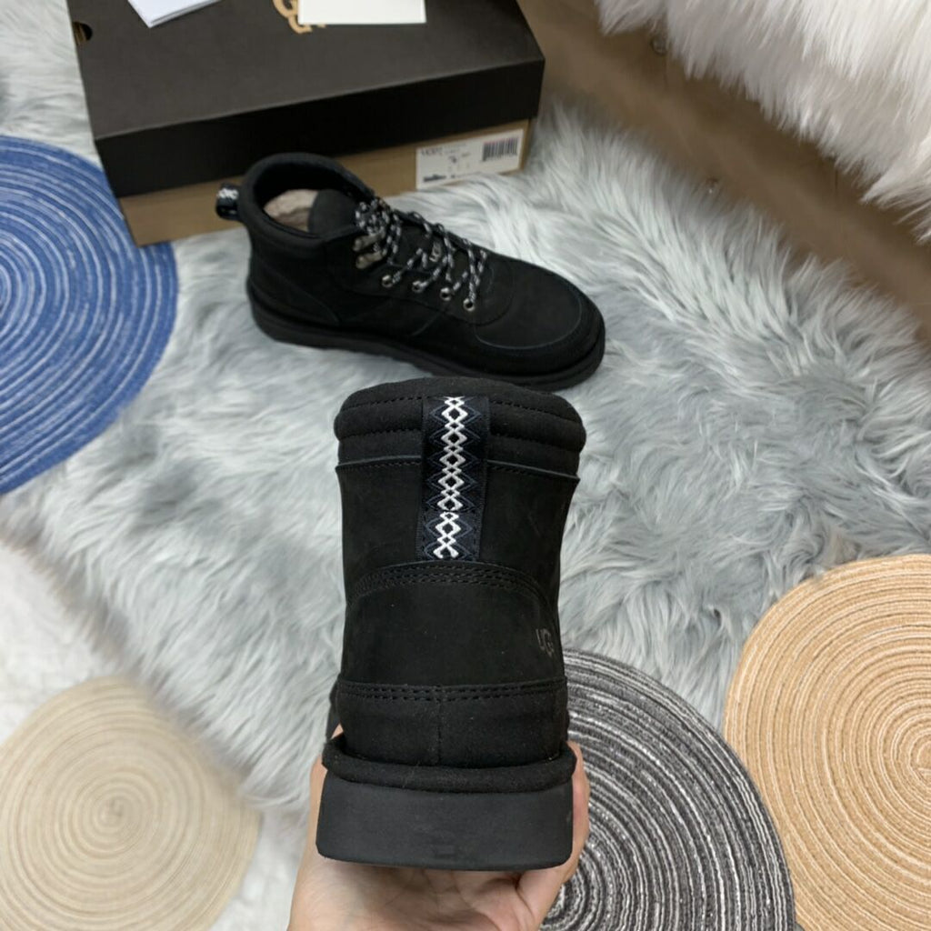 Men's Lace-Up Casual Shoes - Black, Model 2991