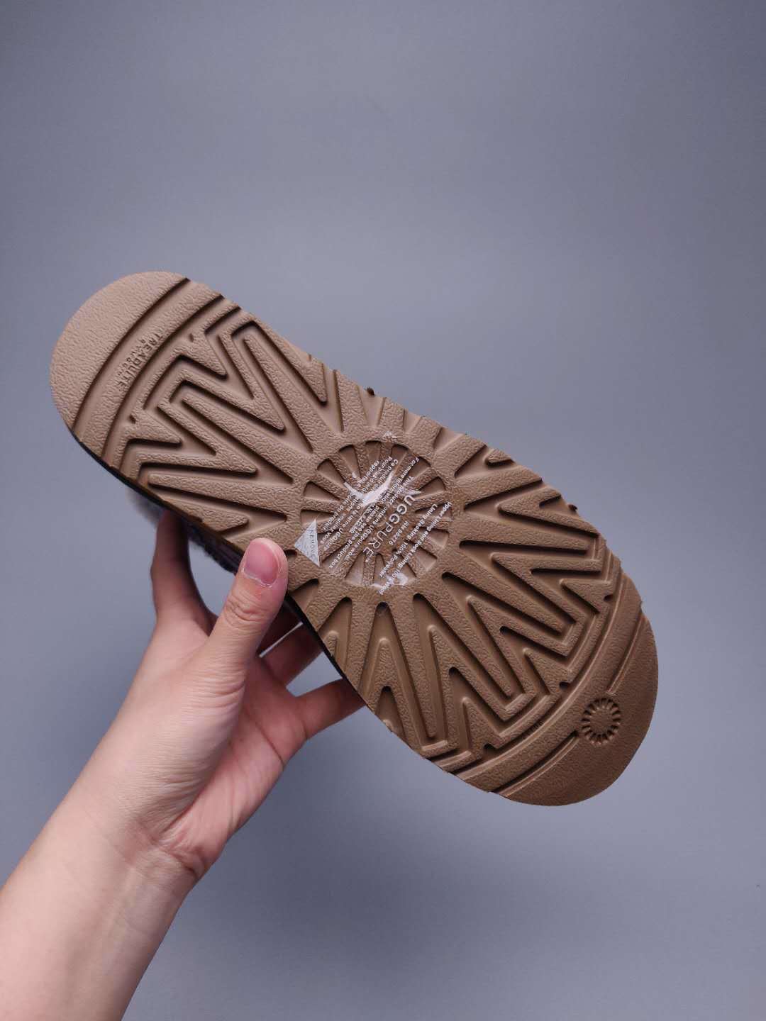 Fabric-Texture Shoes - Gray, Model 6554