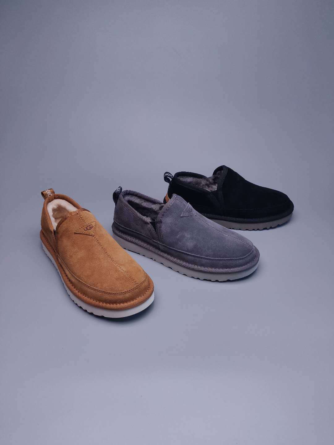Men's Slip-On Low-Top Casual Shoes - Chestnut, Model 3455