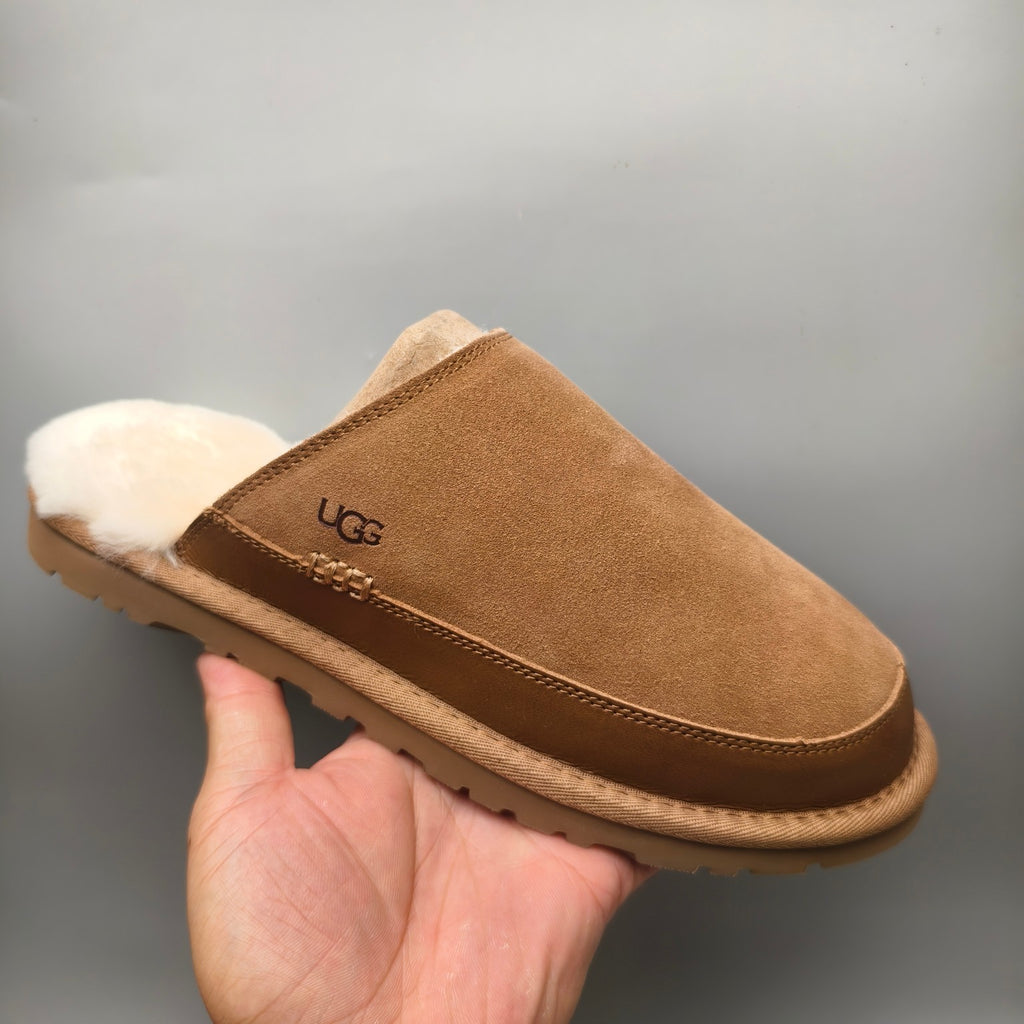 Men's Ultralight Fluffy Casual Slippers - Chestnut, Model 4585