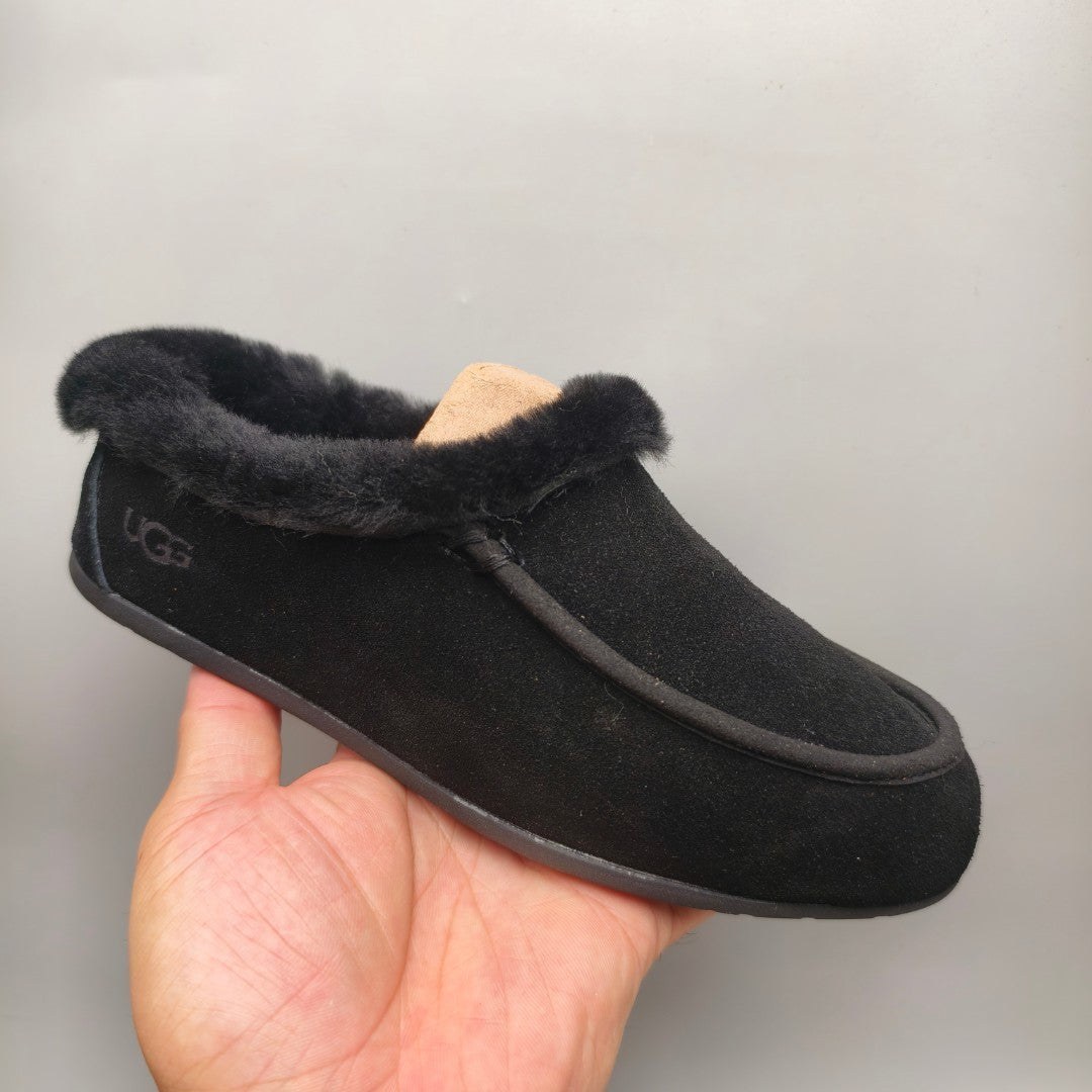 Slip-On Casual House Shoes - Black, Model 1391