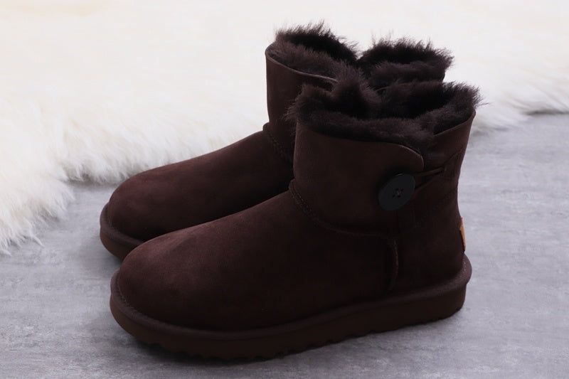 W Mini Bailey Button II Boots - Coffee Brown, Model 6422