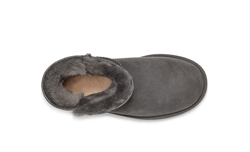 Side-Zip Ankle Boots - Gray, Model 2481