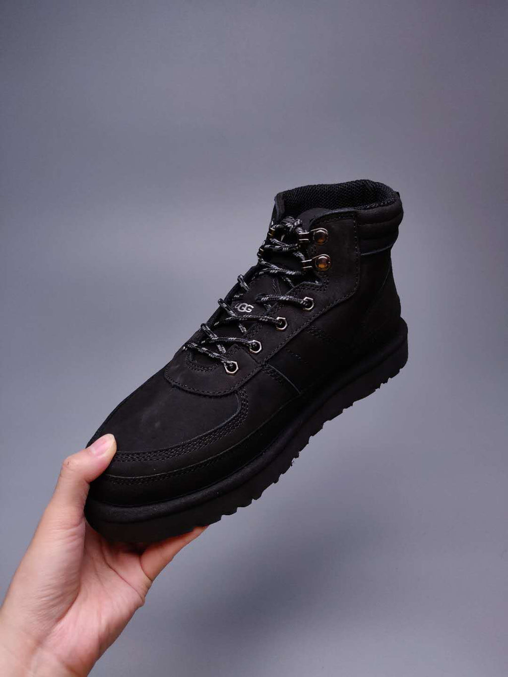 Men's Lace-Up Casual Shoes - Black, Model 2991