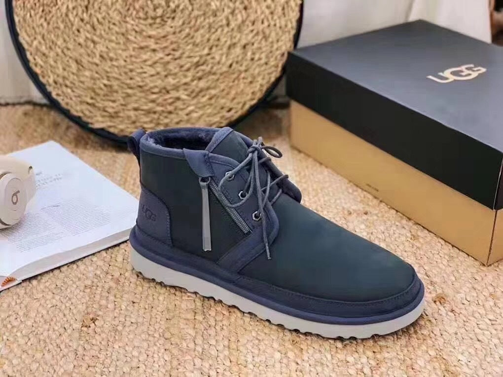 Upgraded Zip-Up Shoes - Dark Gray, Model 3883