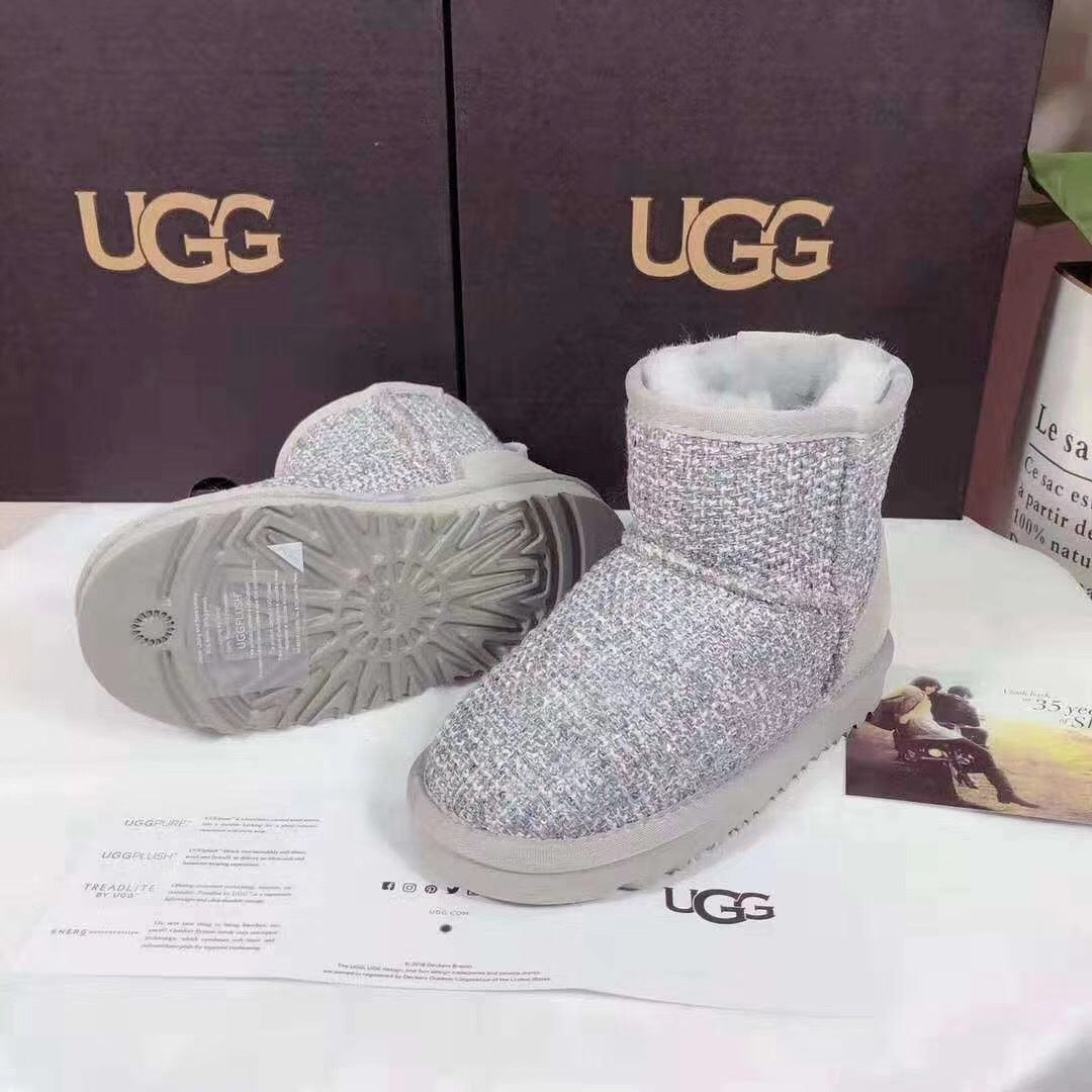 Kids' Chic Snow Boots - Gray, Model 5854