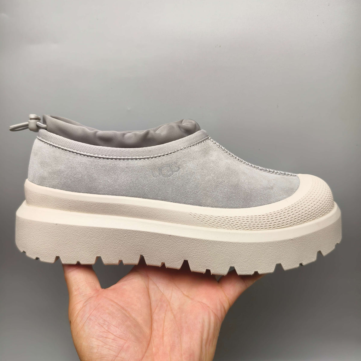 Slip-On Casual Shoes - Light Gray, Model 4096