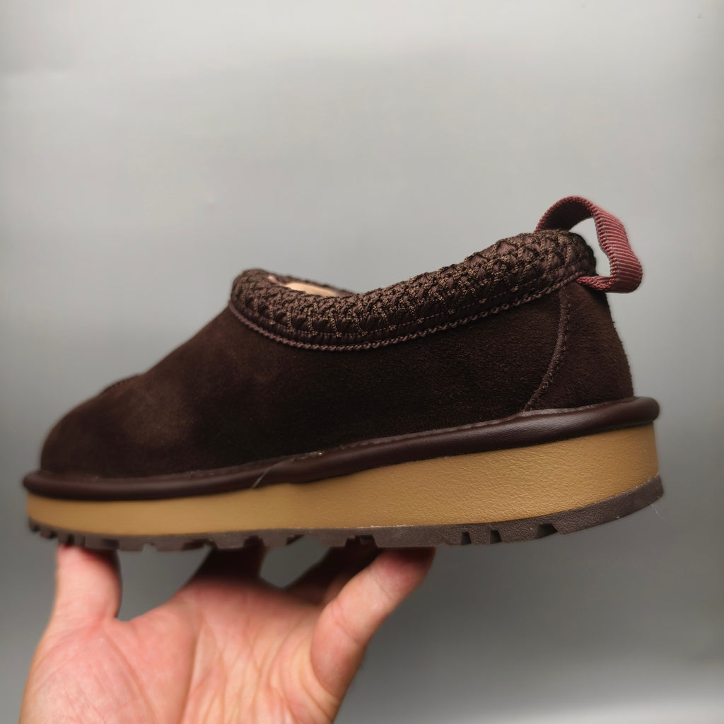 Unisex Casual Shoes - Chocolate, Folk-Inspired Style 1304