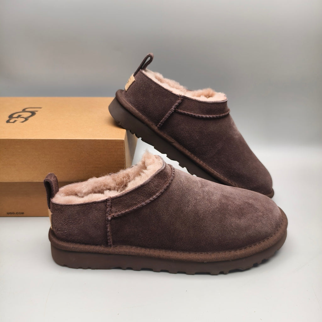 Women's Classic Slip-On Shoes - Chocolate, Model 3891