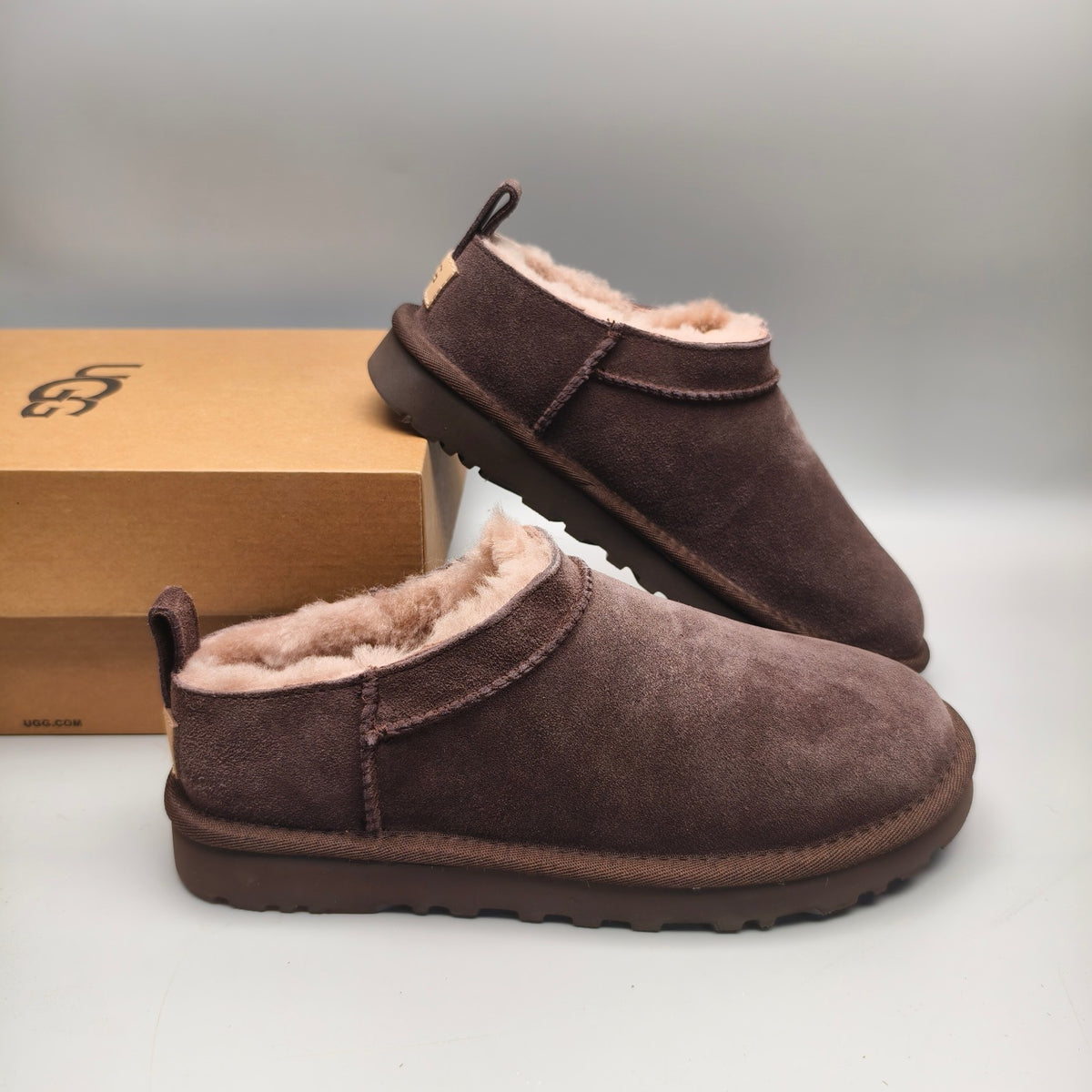 Women's Classic Slip-On Shoes - Chocolate, Model 3891