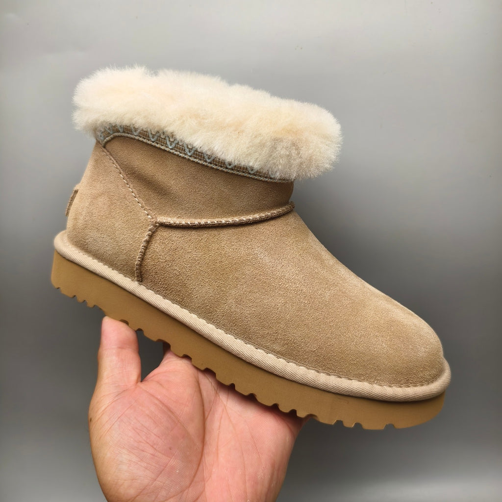 Folk-Inspired Low-Top Casual Shoes - Sand, Model 4496