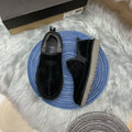 Men's Slip-On Low-Top Casual Shoes - Black, Model 3455