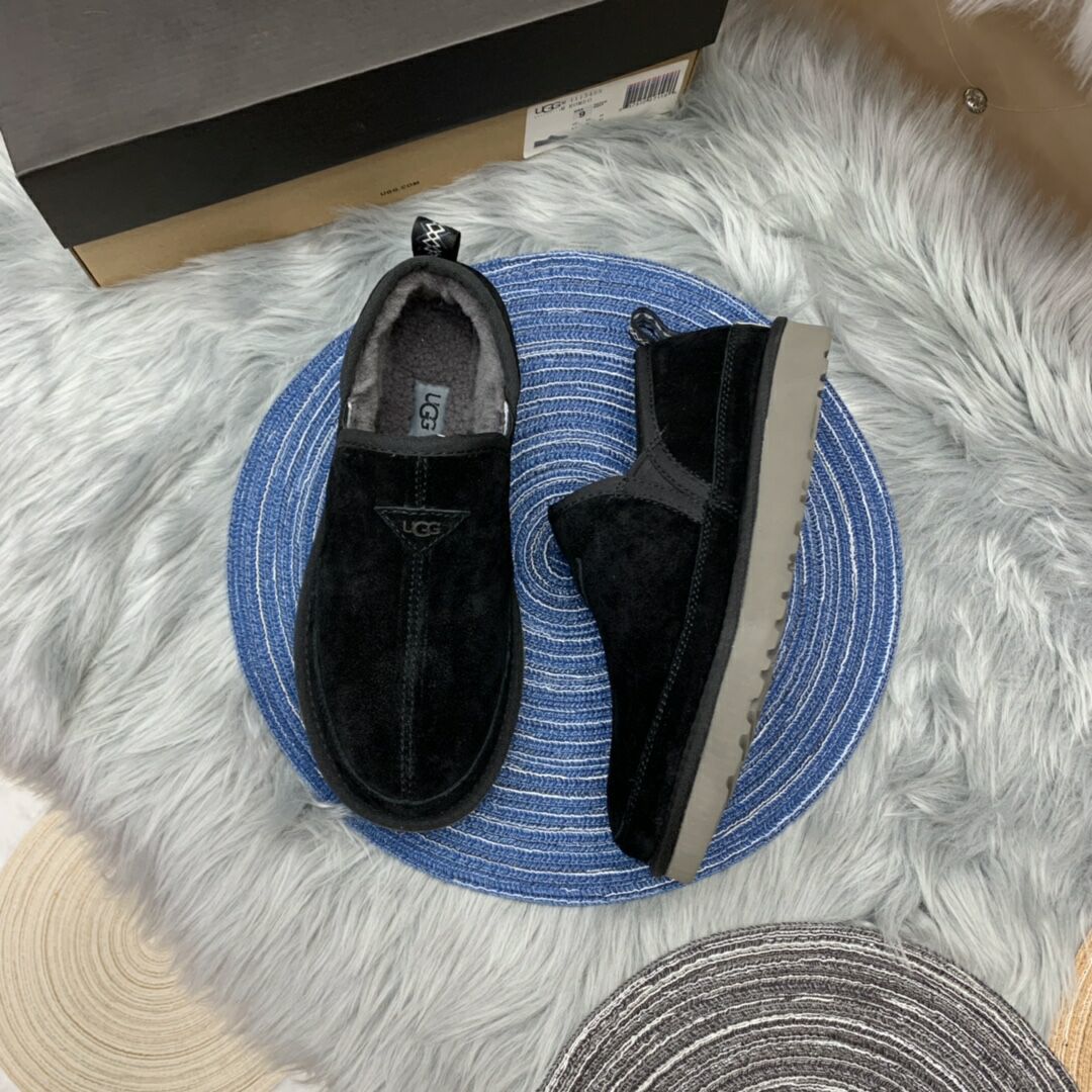 Men's Slip-On Low-Top Casual Shoes - Black, Model 3455