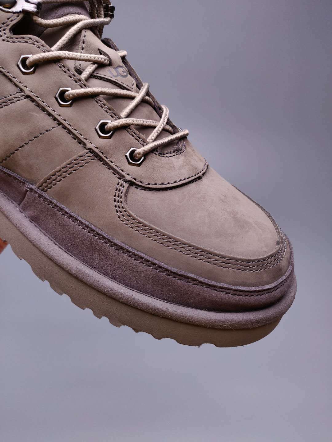 Men's Lace-Up Casual Shoes - Gray, Model 2991