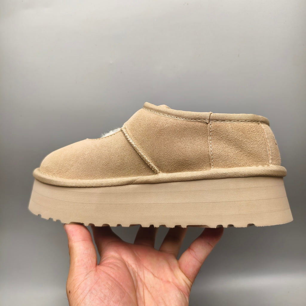 Platform Mary Jane Fashion Shoes - Sand, Model 7612