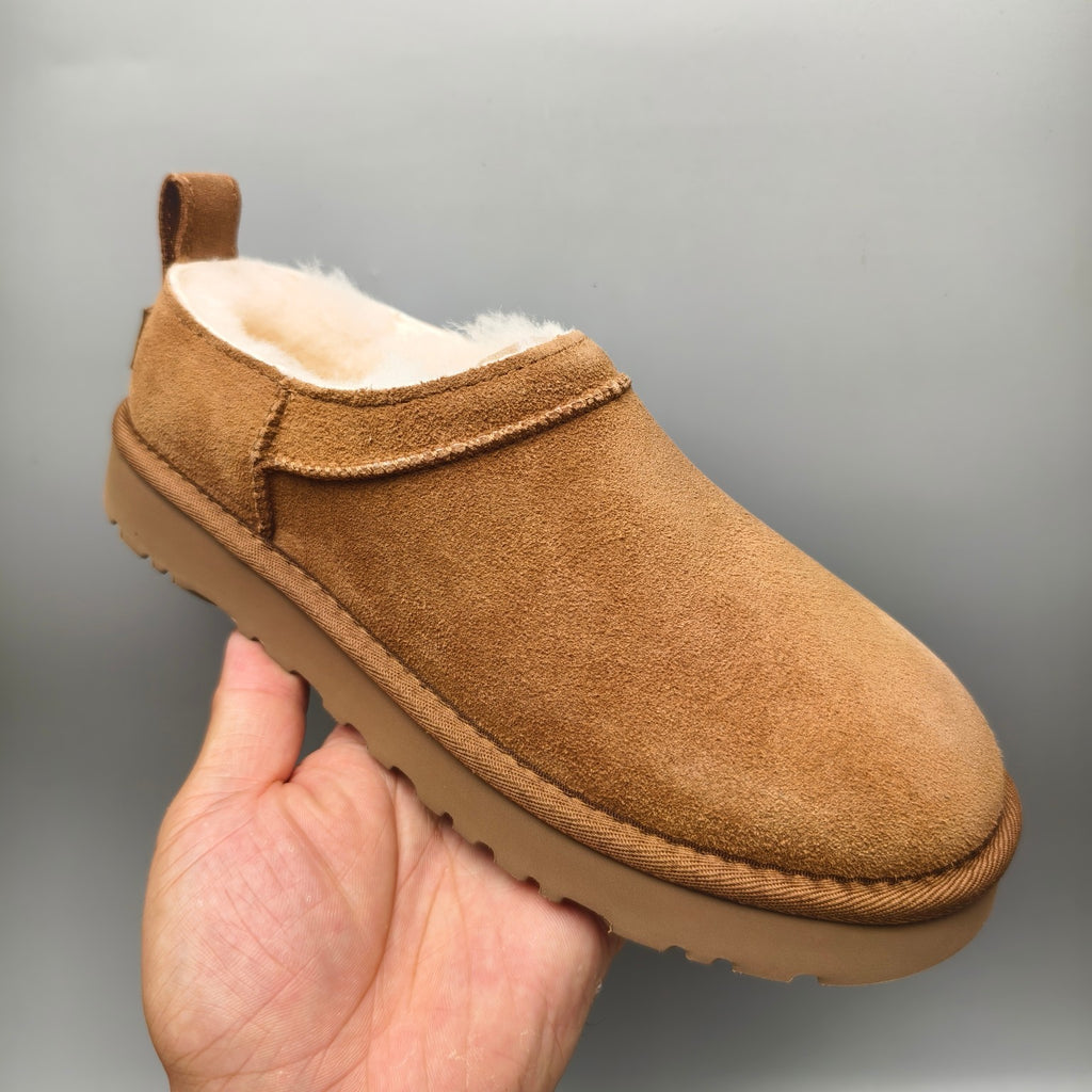 Women's Classic Slip-On Shoes - Chestnut, Model 3891
