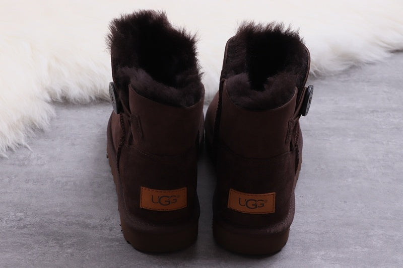 W Mini Bailey Button II Boots - Coffee Brown, Model 6422