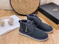 Upgraded Zip-Up Shoes - Dark Gray, Model 3883