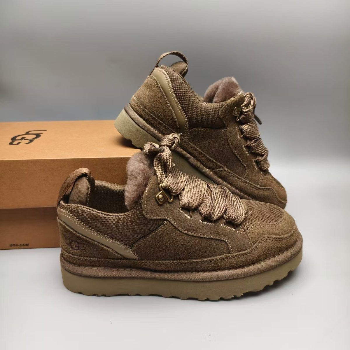 Unisex Mesh Casual Sneakers - Walnut, Model 4032