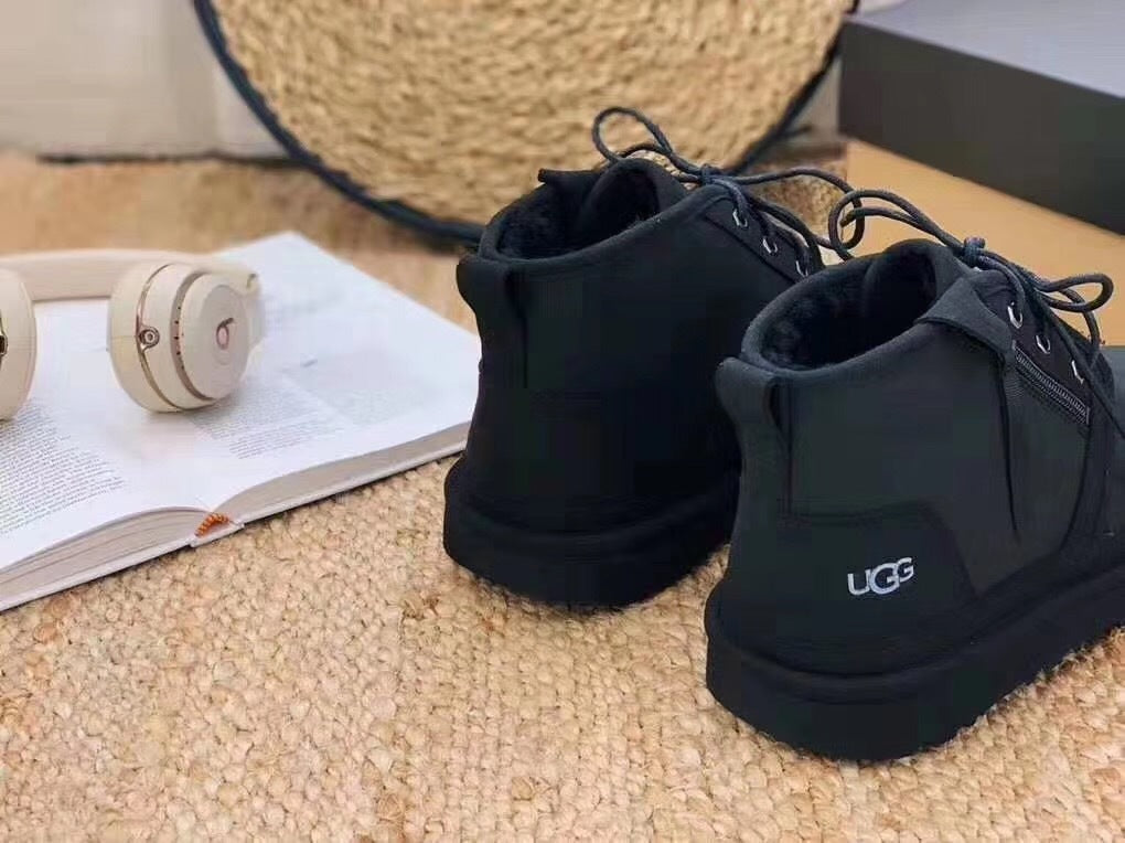 Upgraded Zip-Up Shoes - Black, Model 3883