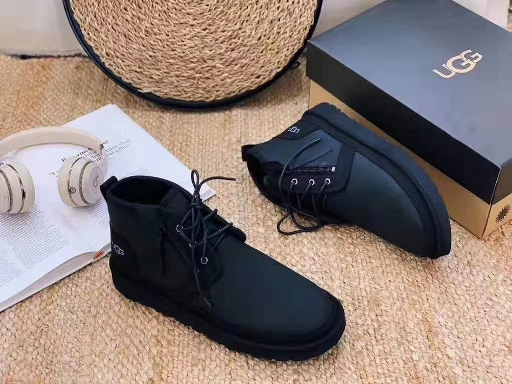 Upgraded Zip-Up Shoes - Black, Model 3883