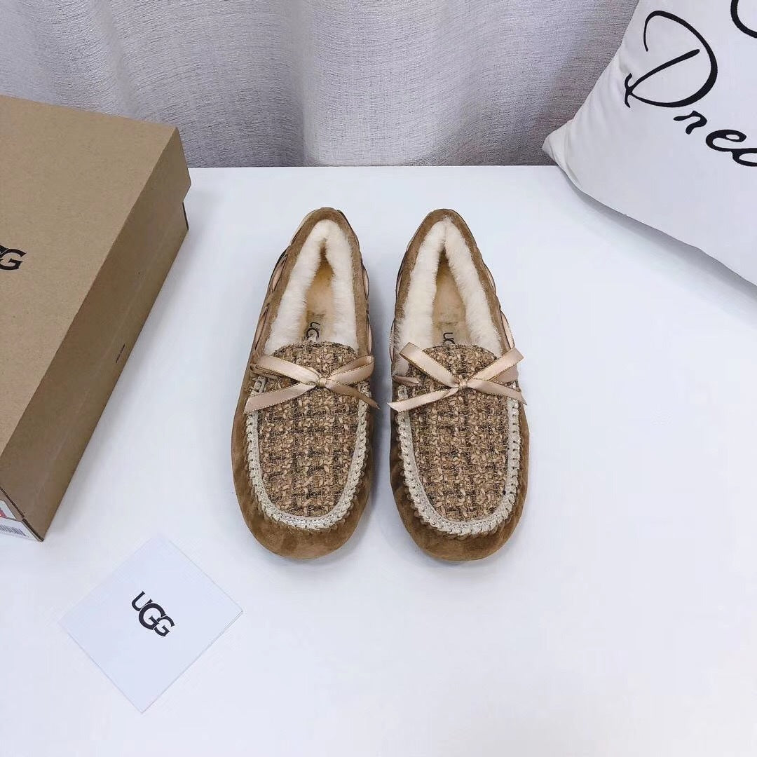 Chic Moccasin-Style Loafers - Chestnut, Model 5623