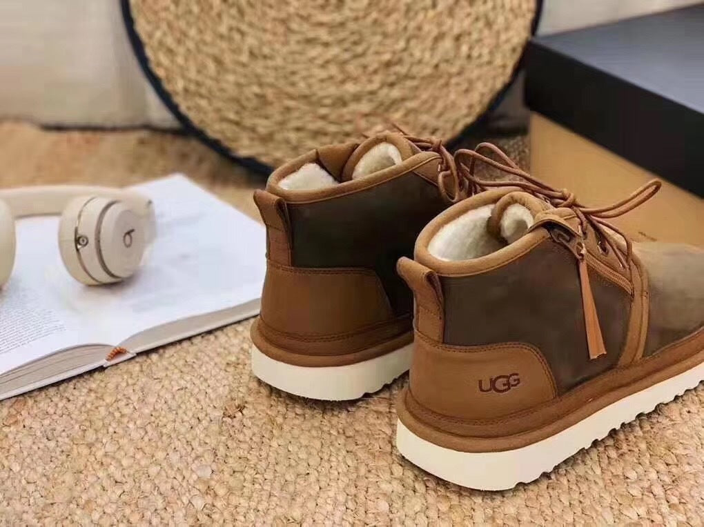 Upgraded Zip-Up Shoes - Chestnut, Model 3883