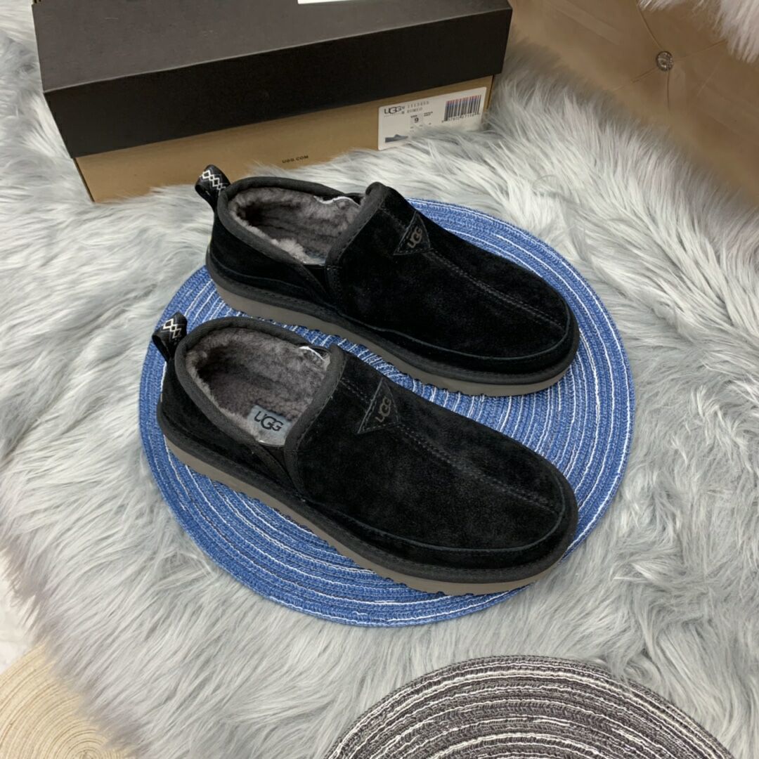 Men's Slip-On Low-Top Casual Shoes - Black, Model 3455