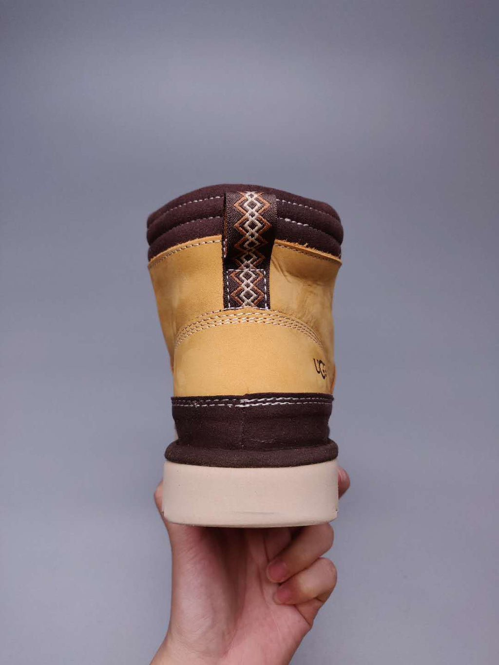 Men's Lace-Up Casual Shoes - Chestnut, Model 2991