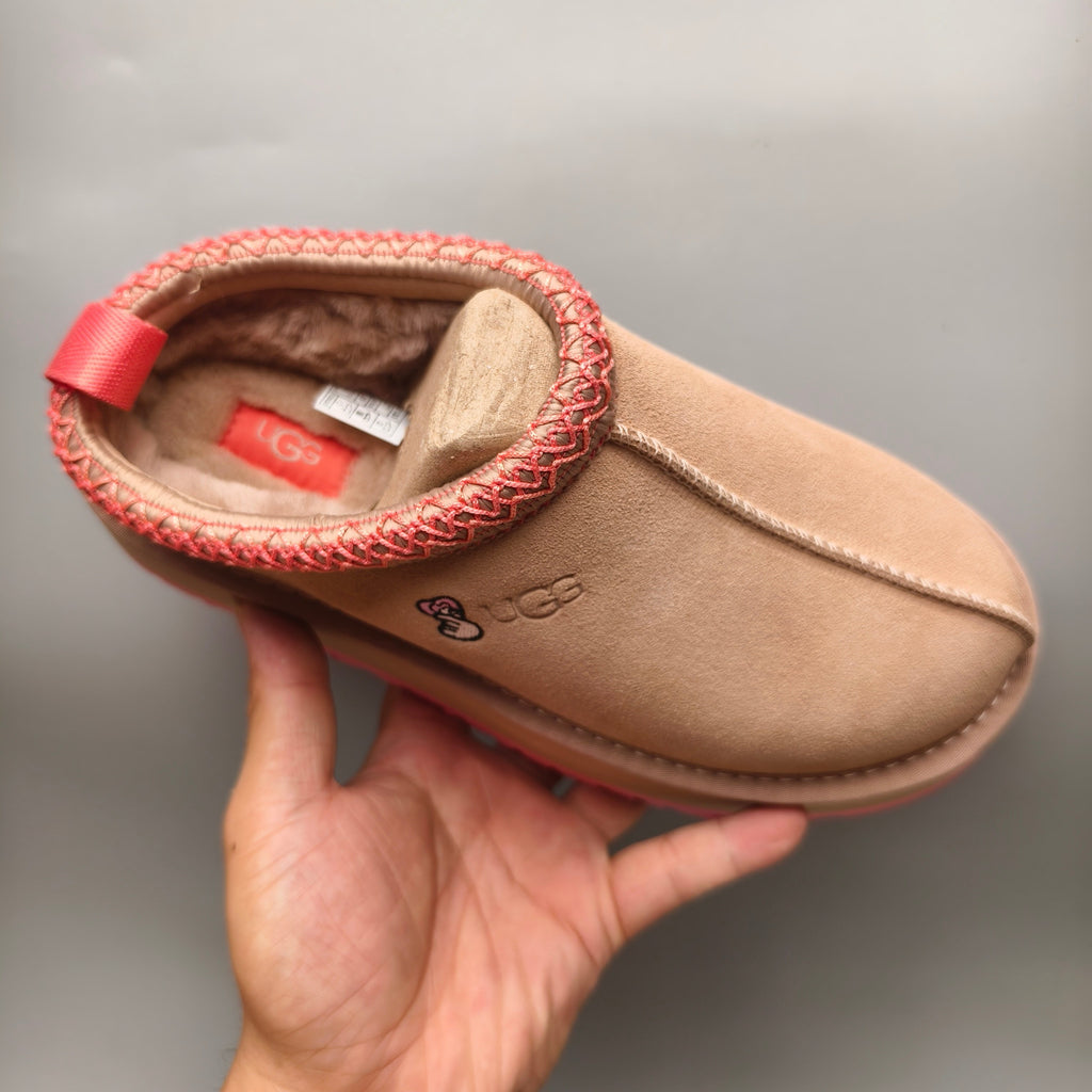 Folk-Inspired Platform Casual Shoes - Pink, Style 2553 / 2130