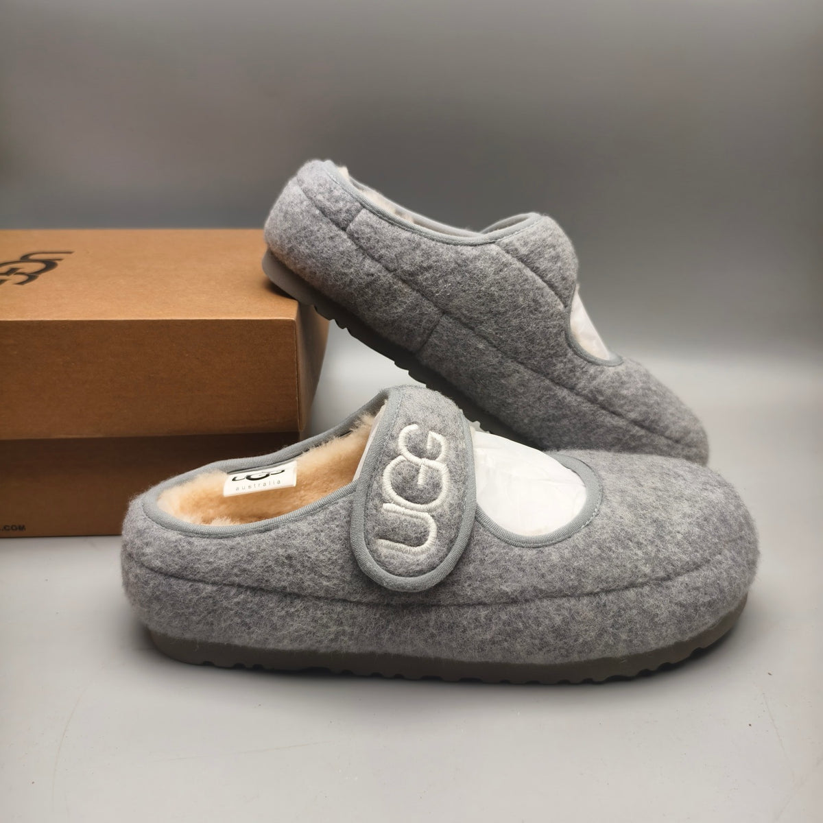 Ultralight Mary Jane Casual Shoes - Gray, Model 5097