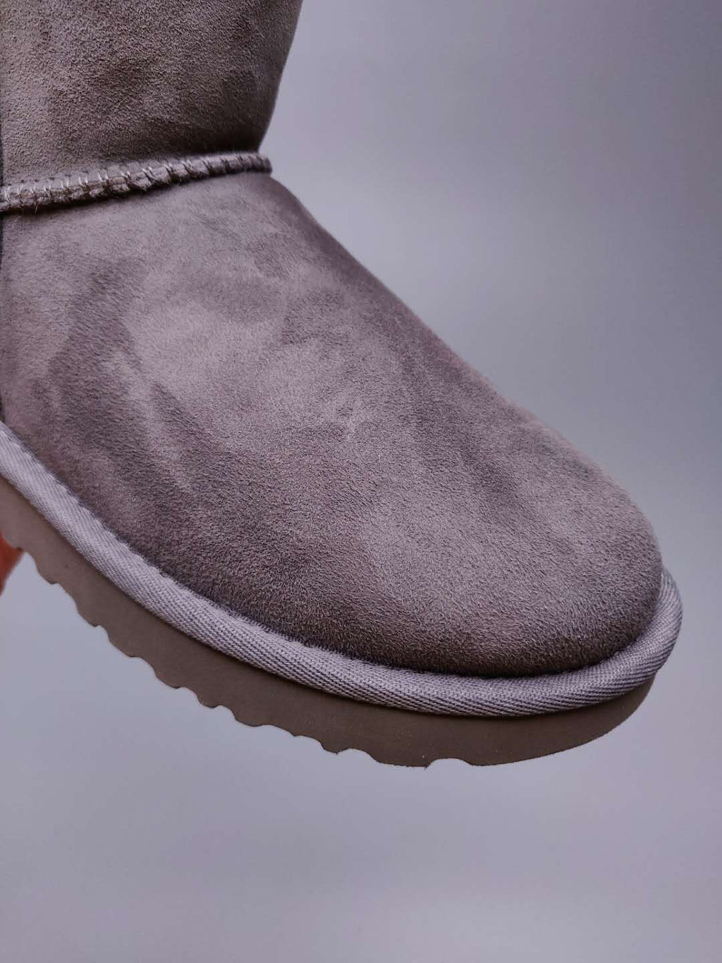 Side-Zip Mid-Calf Boots - Gray, Model 2480