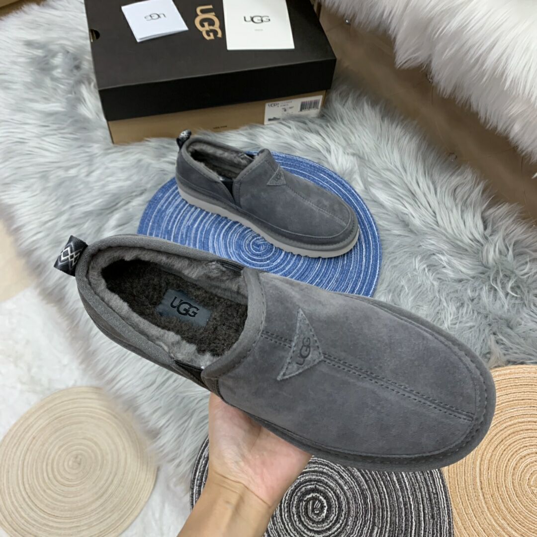 Men's Slip-On Low-Top Casual Shoes - Gray, Model 3455