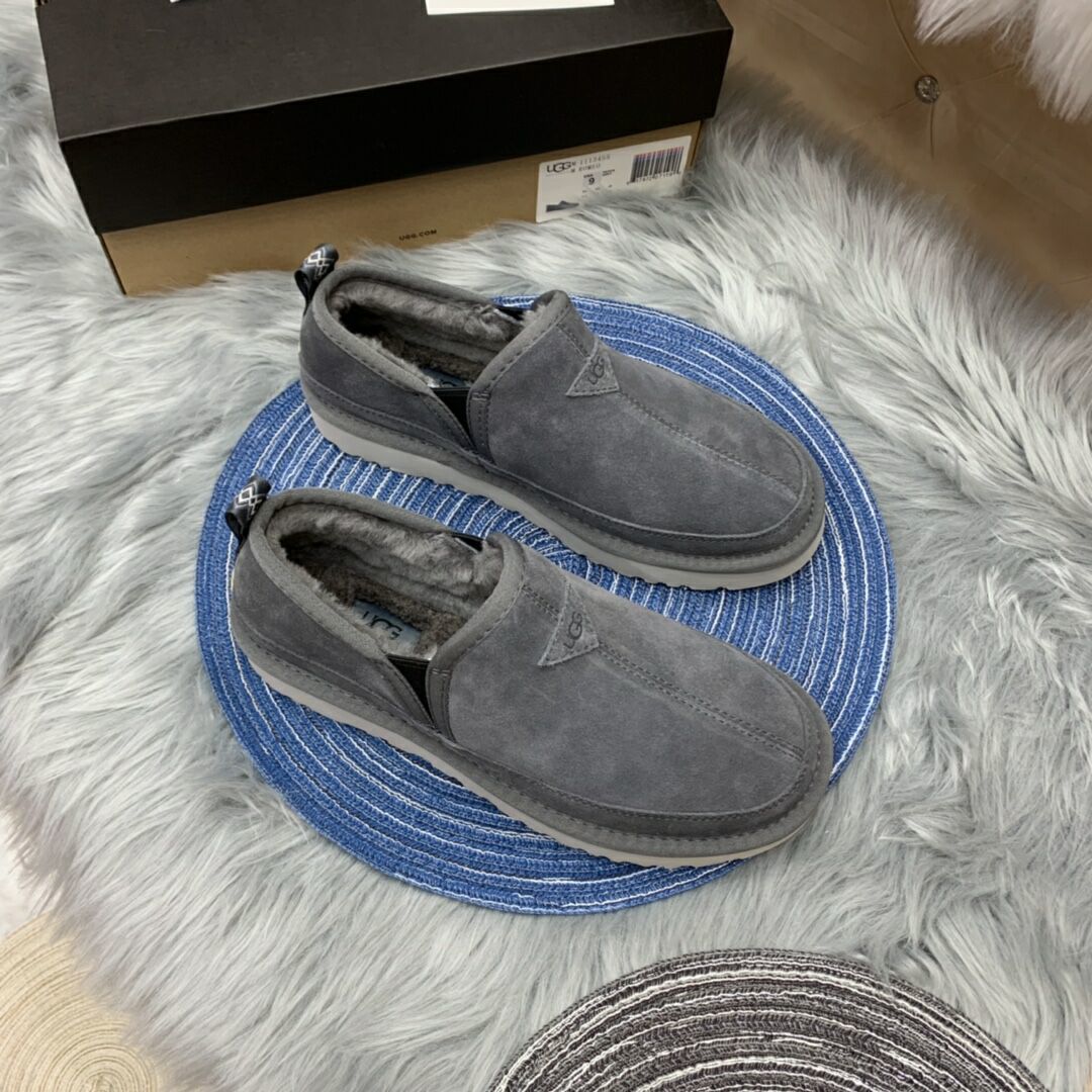 Men's Slip-On Low-Top Casual Shoes - Gray, Model 3455