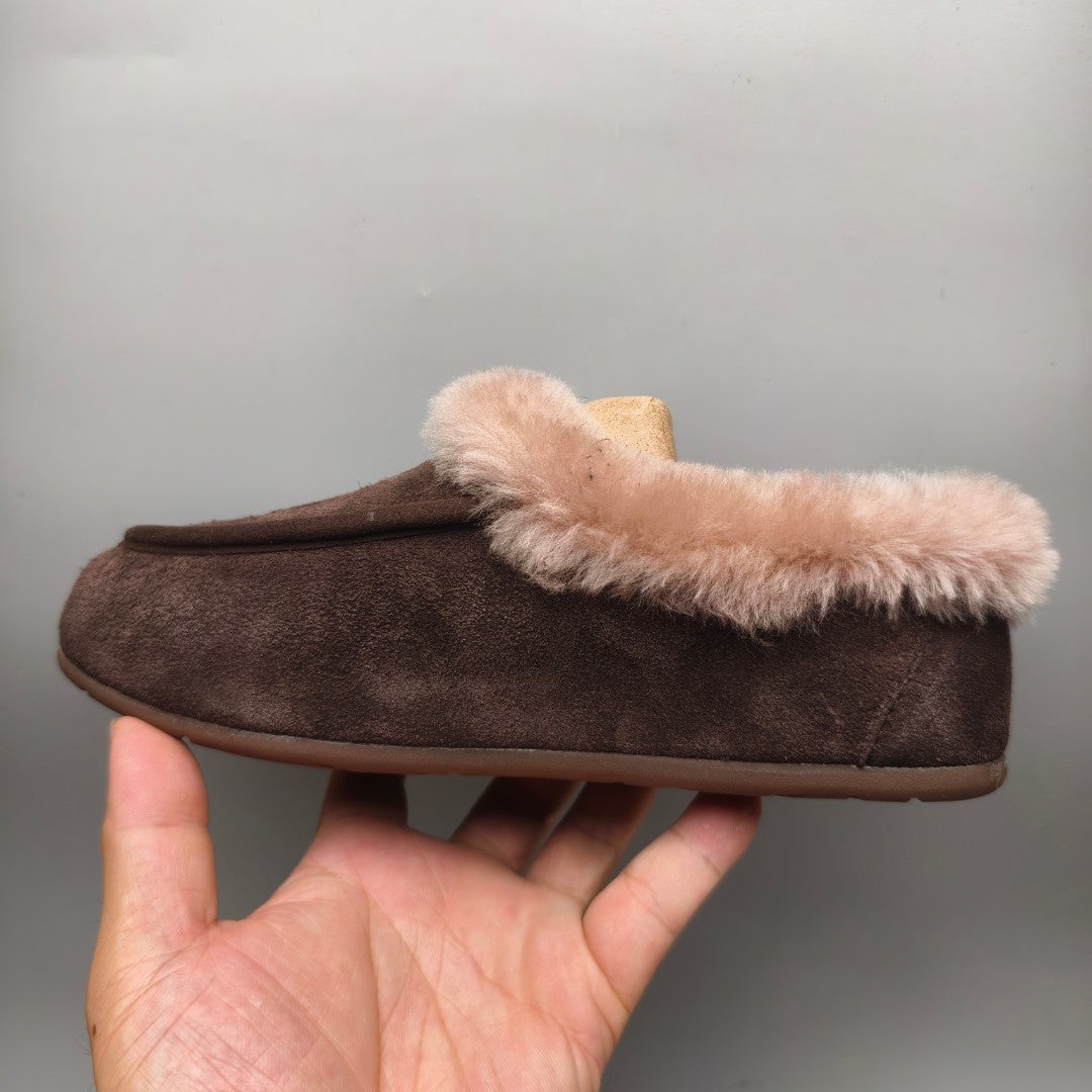Slip-On Casual House Shoes - Chocolate, Model 1391